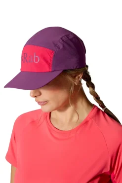 Hats-Rab Talus 5 Panel Cap - Plum-Watermelon