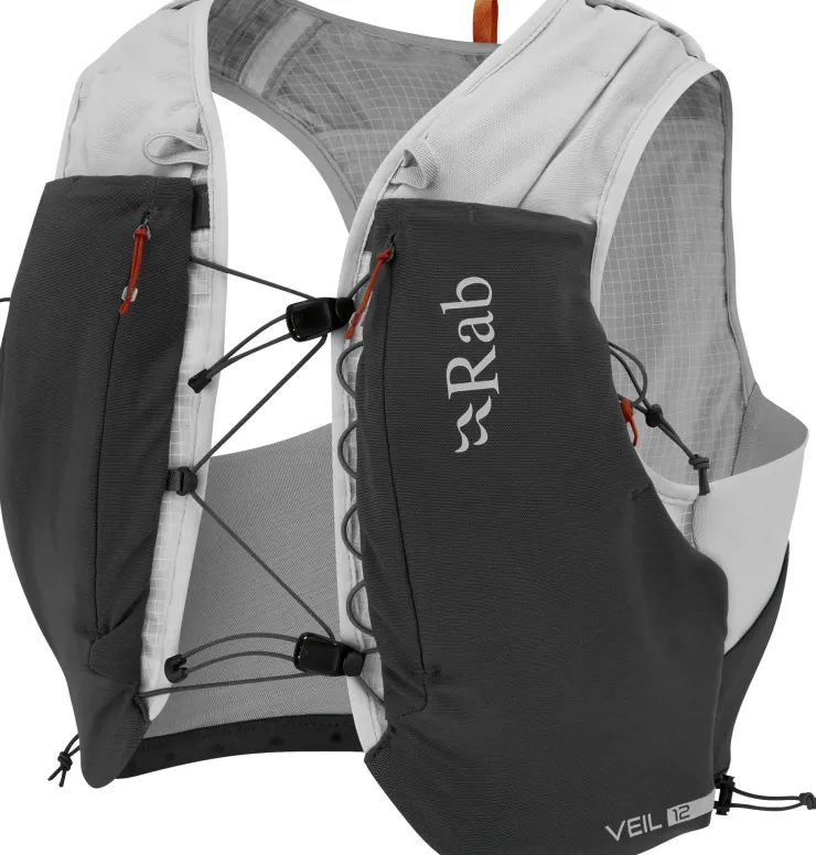 Fast & Light Rucksacks And Vests-Rab Veil 12 Running Vest - Gargoyle-Graphene