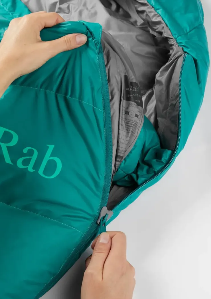 Backpacking & Lightweight Sleeping Bags-Rab Womens Alpine 400 Sleeping Bag - Regular