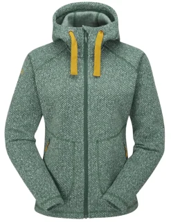 Fleece & Mid Layer-Rab Womens Amy Hoody - Green Slate