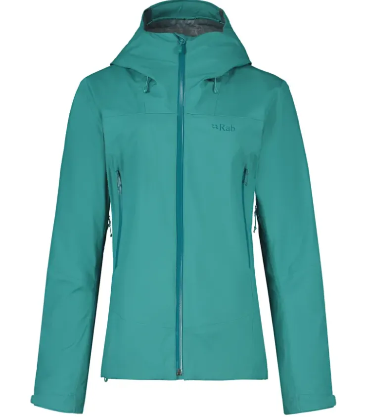 Waterproof Jackets-Rab Womens Arc Eco Jacket - Storm Green