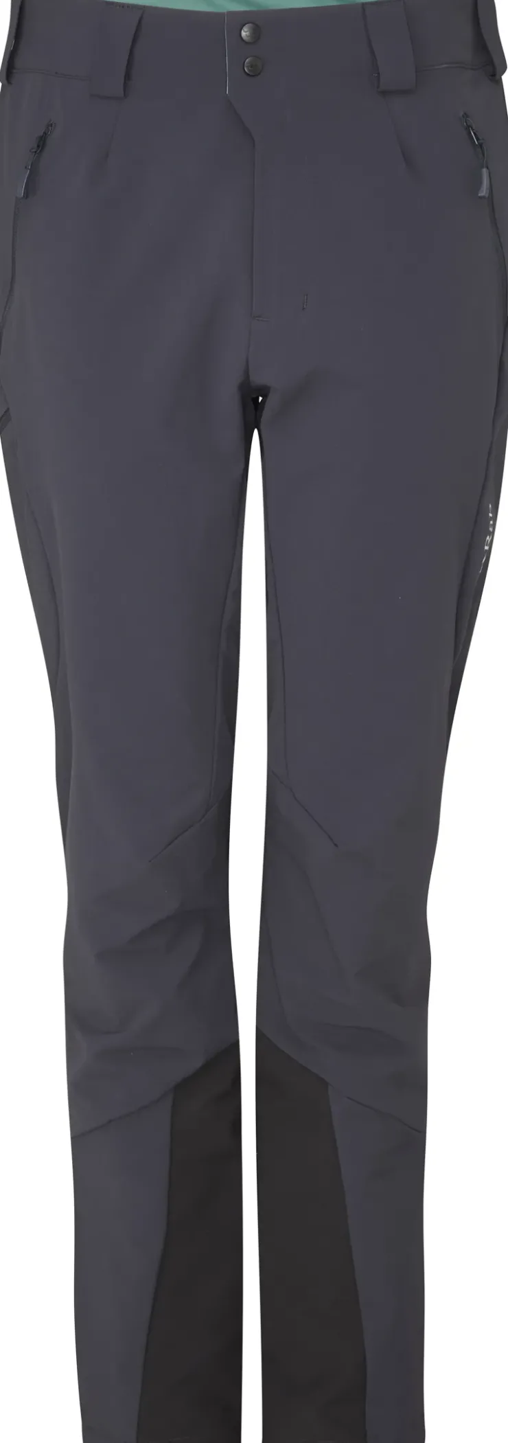 Trousers & Leggings-Rab Womens Ascendor AS Climbing Pants - Ebony-Eucalyptus