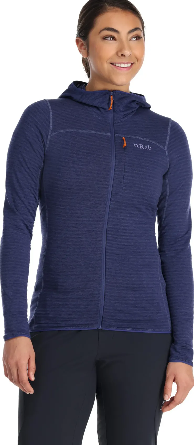 Fleece & Mid Layer-Rab Womens Ascendor Light Hoody - Patriot Blue