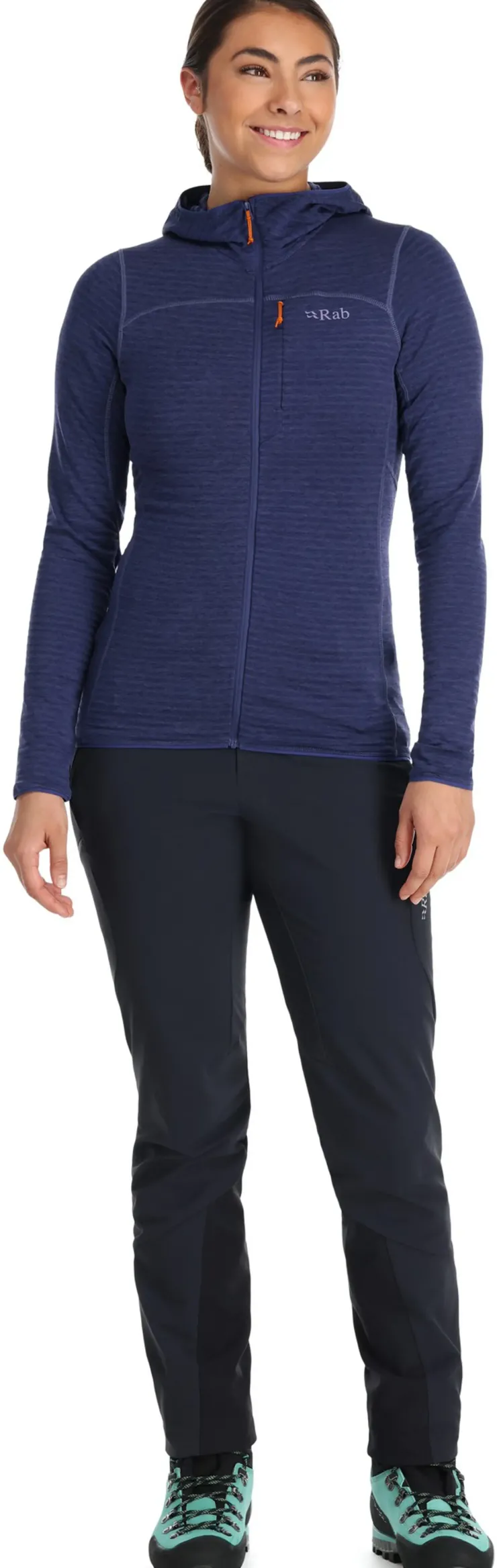 Fleece & Mid Layer-Rab Womens Ascendor Light Hoody - Patriot Blue