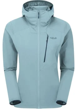 Softshell Jackets-Rab Womens Borealis Alpine Hoody - Citadel