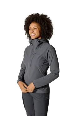 Softshell Jackets-Rab Womens Borealis Alpine Hoody - Graphene