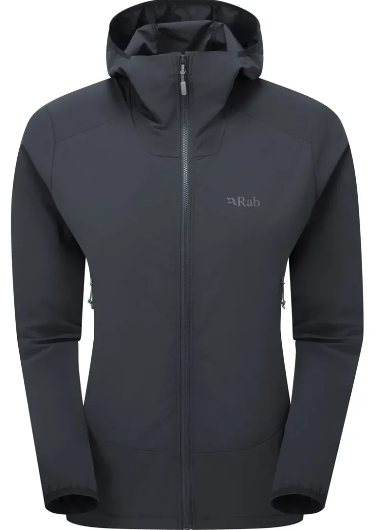 Softshell Jackets-Rab Womens Borealis Hoody - Beluga
