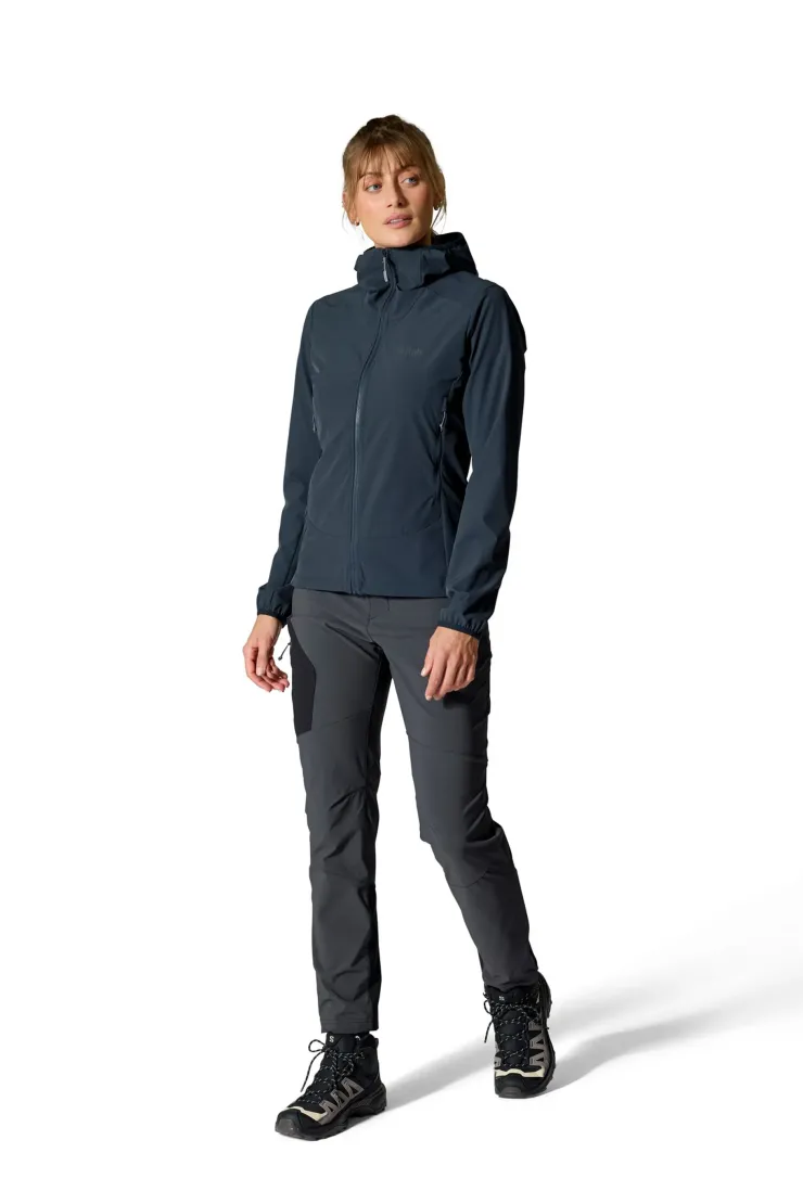 Softshell Jackets-Rab Womens Borealis Hoody - Beluga