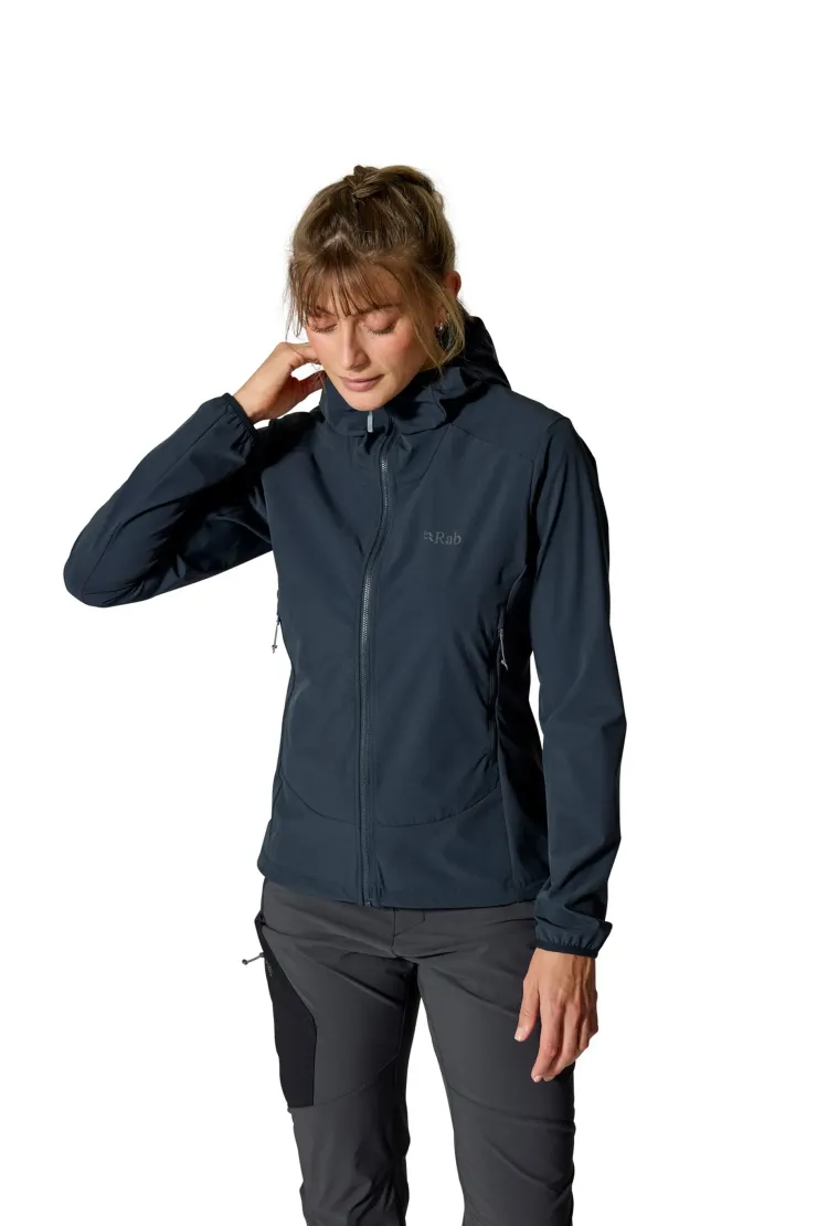 Softshell Jackets-Rab Womens Borealis Hoody - Beluga