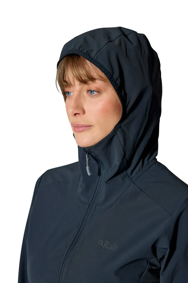 Softshell Jackets-Rab Womens Borealis Hoody - Beluga