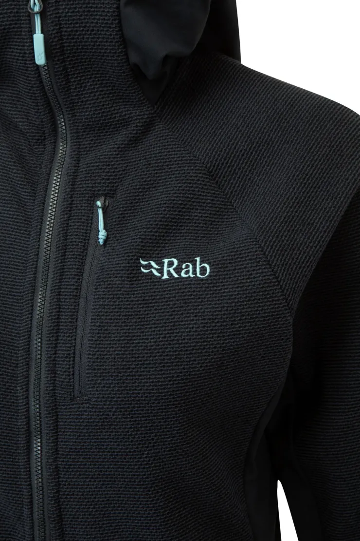 Fleece & Mid Layer-Rab Womens Capacitor Hoody - Beluga