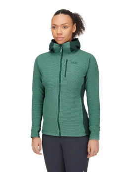 Fleece & Mid Layer-Rab Womens Capacitor Hoody - Eucalyptus