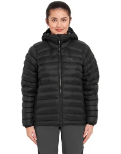 Insulated Jackets-Rab Womens Cirrus Alpine Jacket - Black