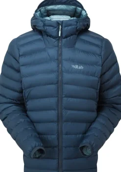 Insulated Jackets-Rab Womens Cirrus Alpine Jacket - Tempest Blue