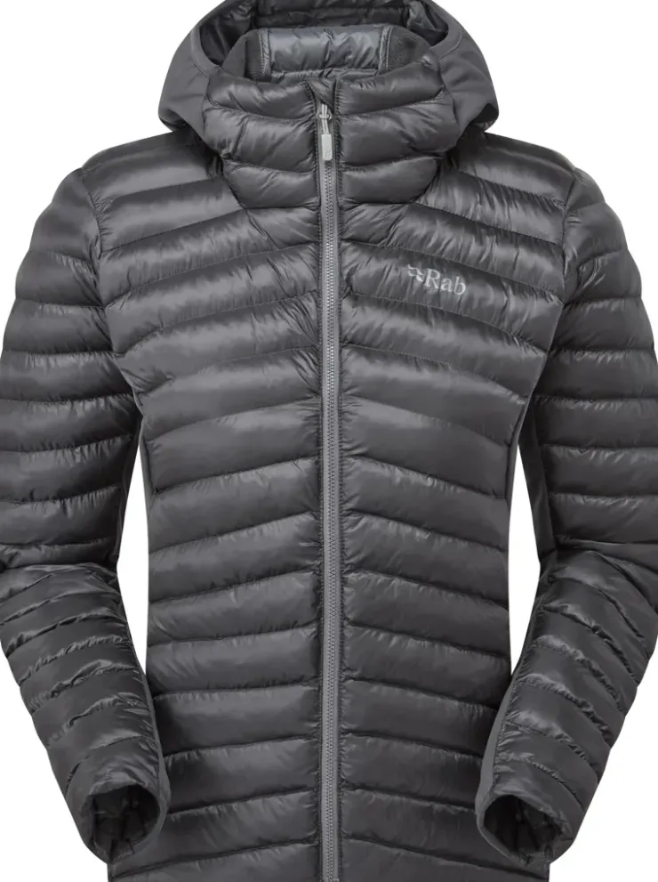Insulated Jackets-Rab Womens Cirrus Flex Hoody - Graphene