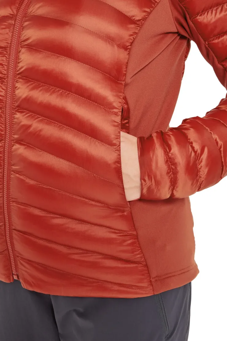 Insulated Jackets-Rab Womens Cirrus Flex Hoody - Tuscan Red