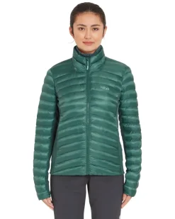 Insulated Jackets-Rab Womens Cirrus Flex Jacket - Eucalyptus-Green Slate