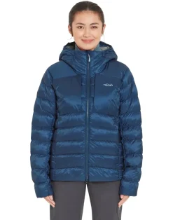 Insulated Jackets-Rab Womens Cirrus Ultra Hoody - Tempest Blue