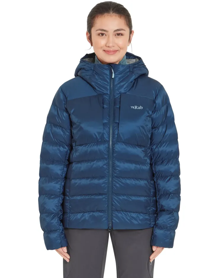 Insulated Jackets-Rab Womens Cirrus Ultra Hoody - Tempest Blue