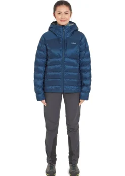 Insulated Jackets-Rab Womens Cirrus Ultra Hoody - Tempest Blue