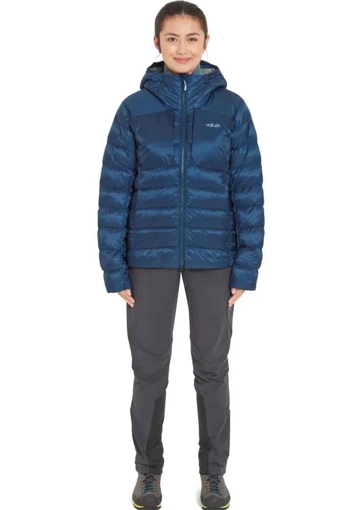 Insulated Jackets-Rab Womens Cirrus Ultra Hoody - Tempest Blue