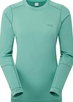 T-Shirts & Baselayers-Rab Womens Conduit Crew - Glacier Blue
