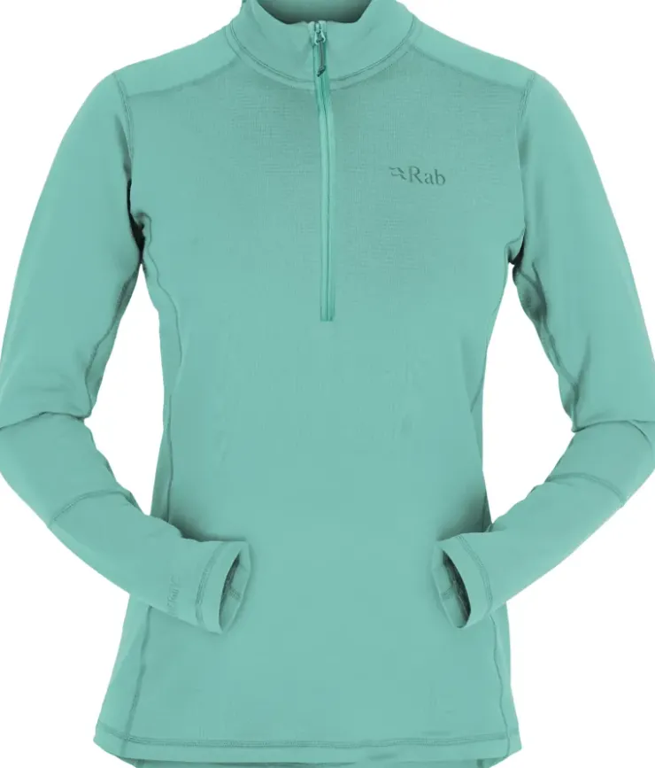 T-Shirts & Baselayers-Rab Womens Conduit Pull-On - Glacier Blue