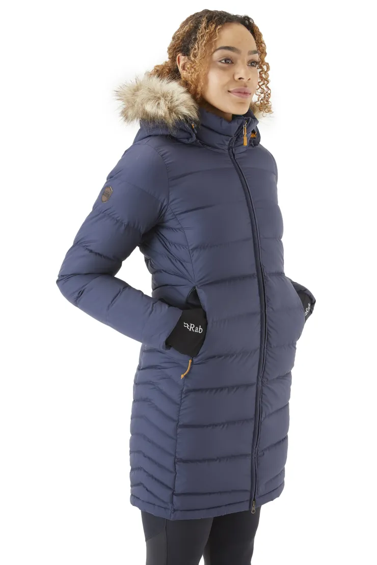 Casual Jackets-Rab Womens Deep Cover Parka - Deep Denim