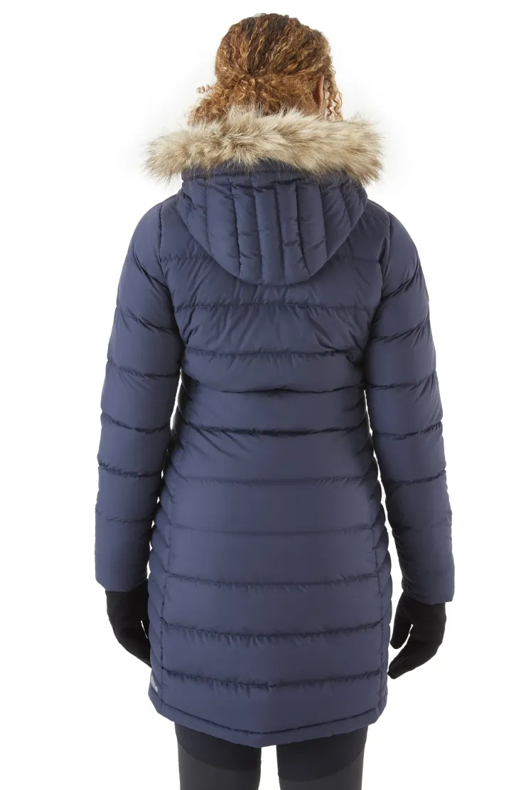 Casual Jackets-Rab Womens Deep Cover Parka - Deep Denim