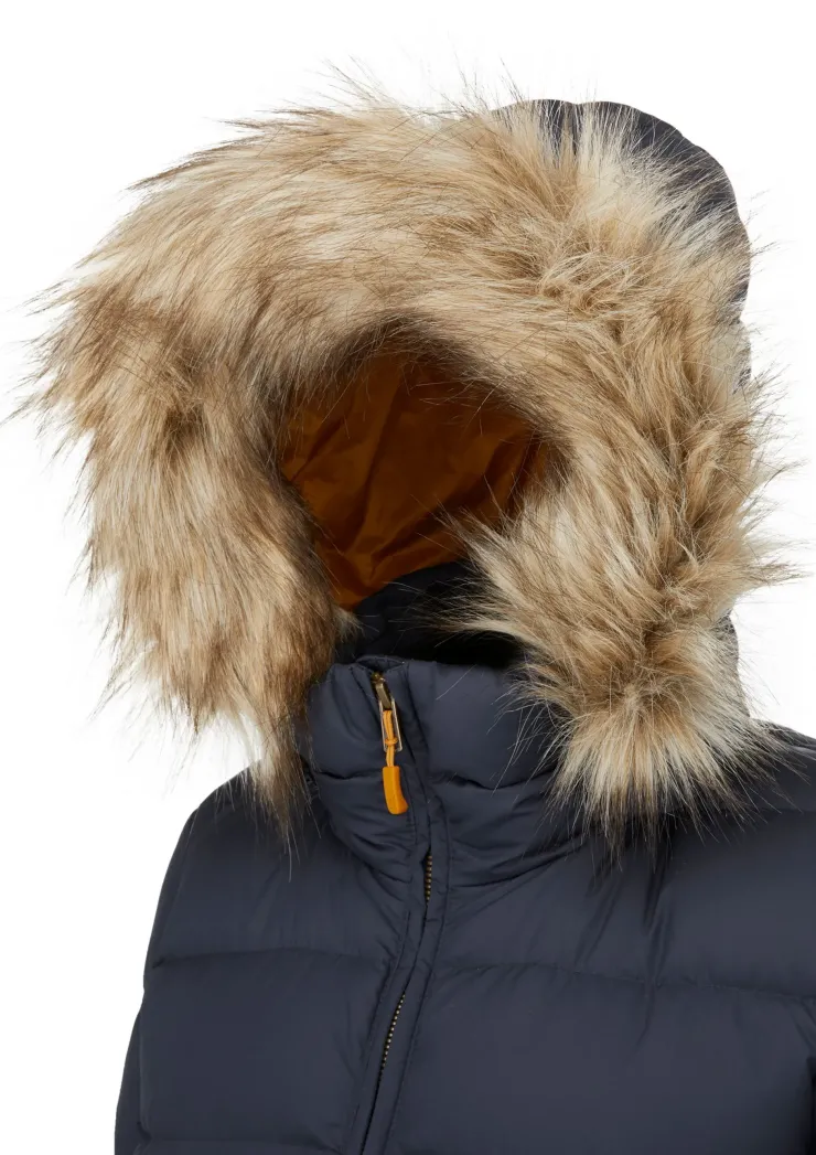Casual Jackets-Rab Womens Deep Cover Parka - Deep Denim