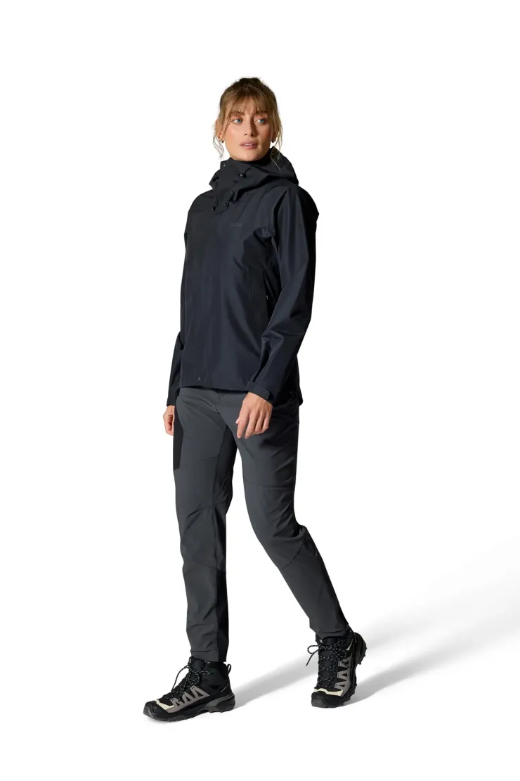 Waterproof Jackets-Rab Womens Downpour Jacket - Black