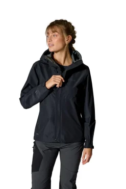 Waterproof Jackets-Rab Womens Downpour Jacket - Black