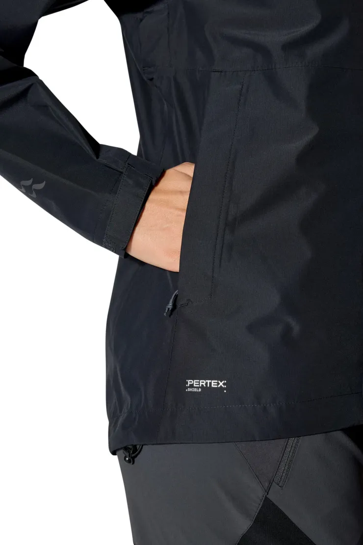 Waterproof Jackets-Rab Womens Downpour Jacket - Black