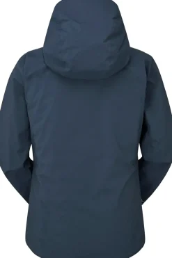 Waterproof Jackets-Rab Womens Downpour Light Jacket - Tempest Blue