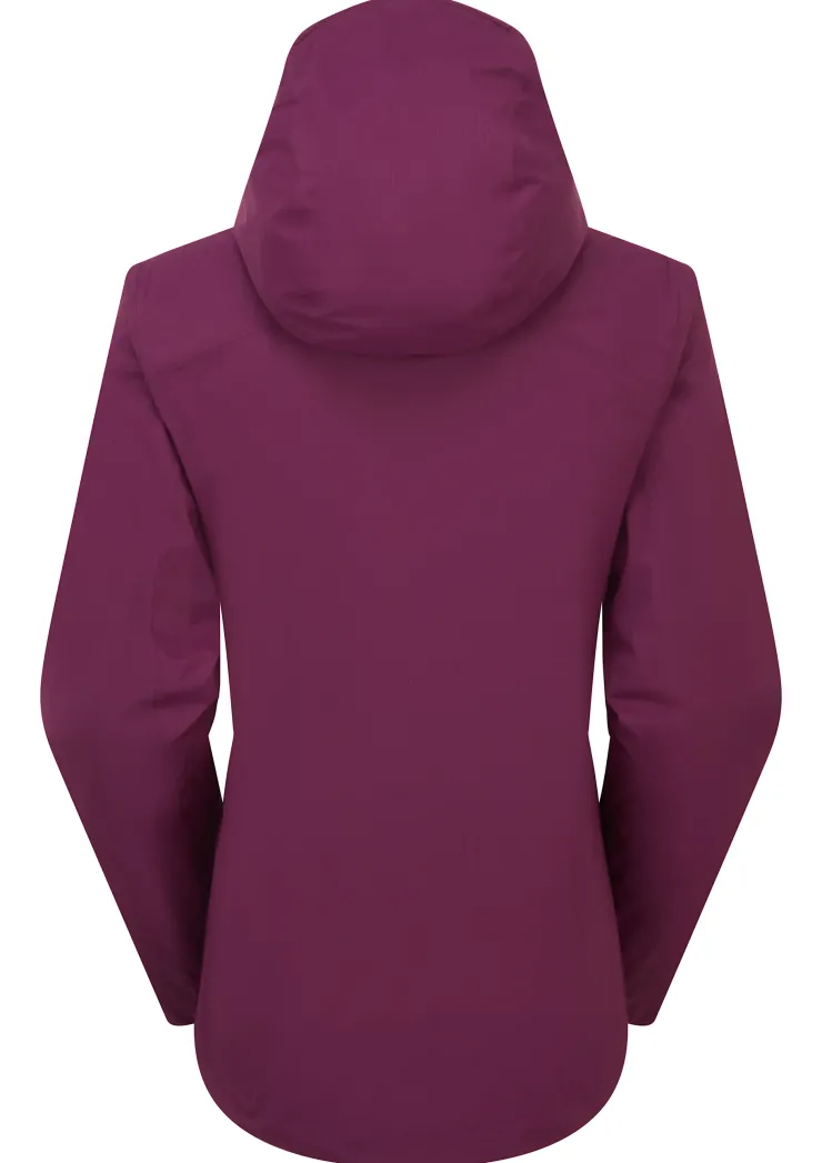 Waterproof Jackets-Rab Womens Downpour Light Jacket - Mulberry