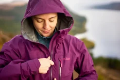 Waterproof Jackets-Rab Womens Downpour Mountain Jacket - Mulberry