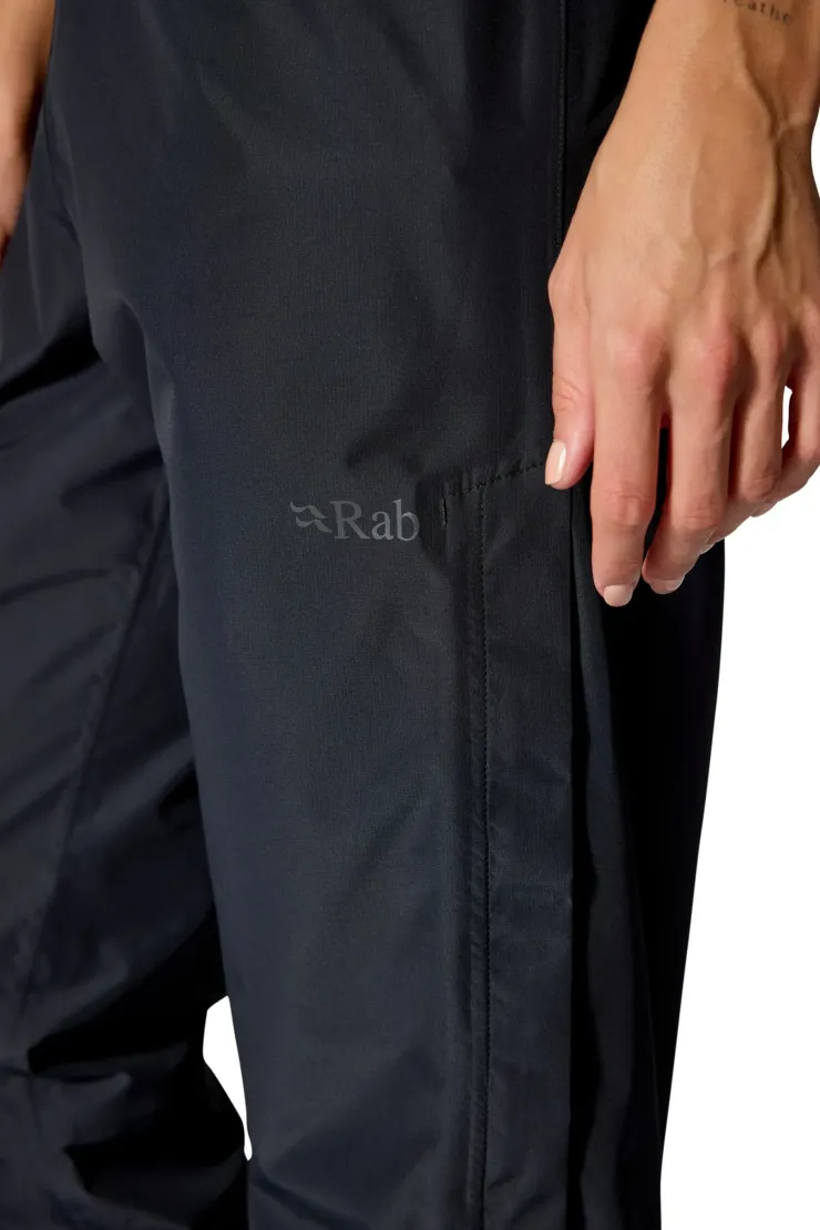 Waterproof Trousers-Rab Womens Downpour Pants - Black