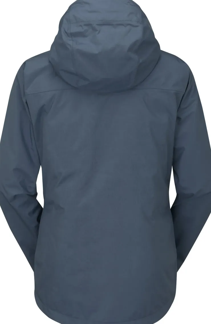Waterproof Jackets-Rab Womens Downpour Plus 2.0 Jacket - Orion Blue