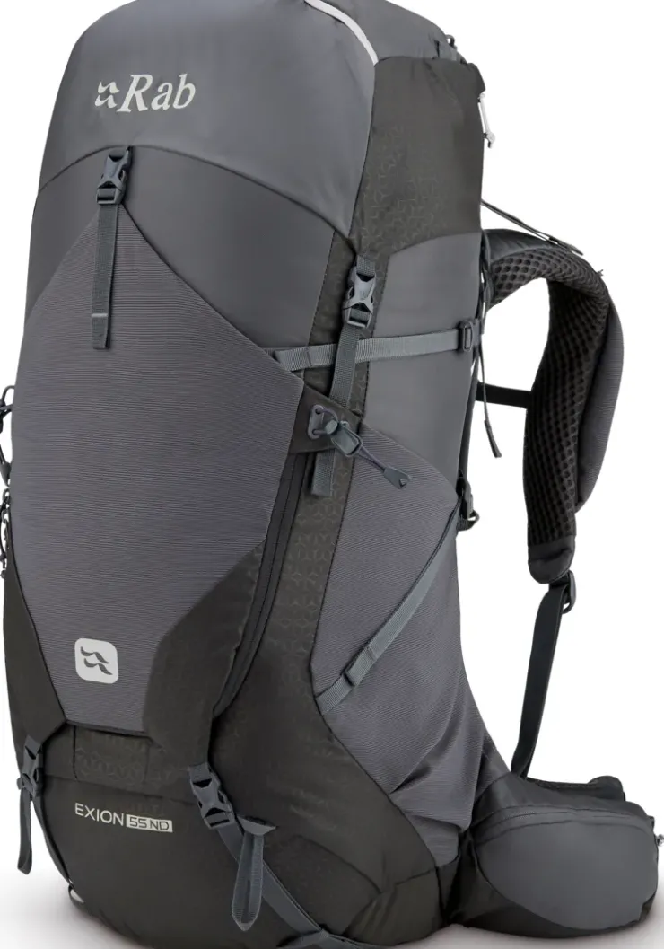 Backpacking Packs-Rab Womens Exion 55 ND Rucksack - Anthracite-Graphene - S-M