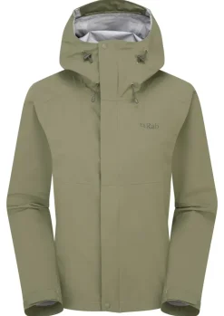 Waterproof Jackets-Rab Womens Firewall Jacket - Light Khaki