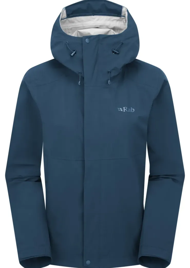 Waterproof Jackets-Rab Womens Firewall Jacket - Tempest Blue