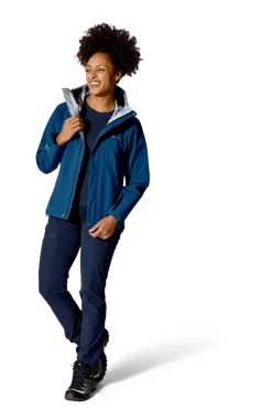 Waterproof Jackets-Rab Womens Firewall Jacket - Tempest Blue