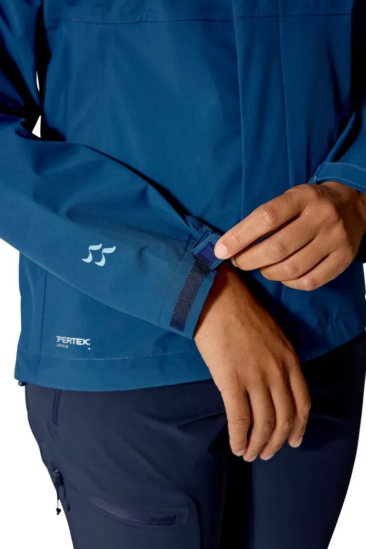 Waterproof Jackets-Rab Womens Firewall Jacket - Tempest Blue