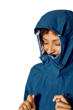 Waterproof Jackets-Rab Womens Firewall Jacket - Tempest Blue