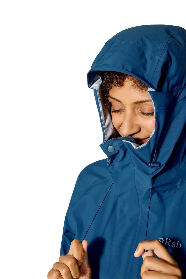 Waterproof Jackets-Rab Womens Firewall Jacket - Tempest Blue
