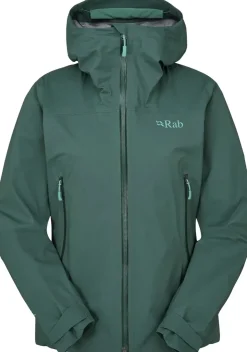 Waterproof Jackets-Rab Womens Firewall Light Jacket - Green Slate