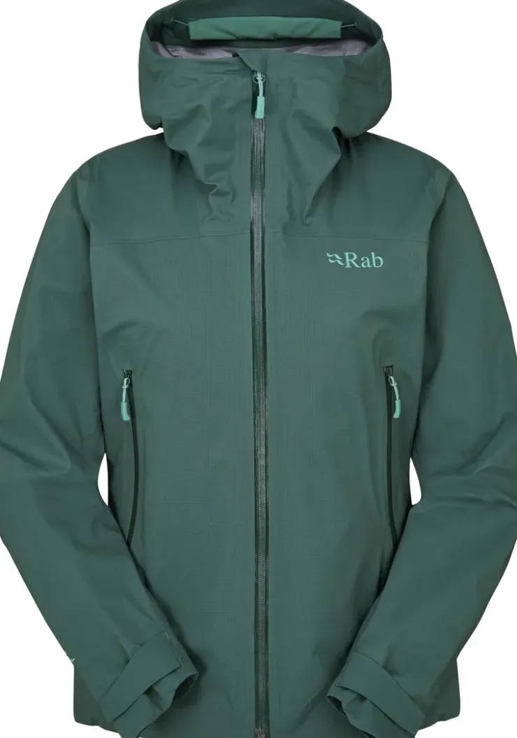 Waterproof Jackets-Rab Womens Firewall Light Jacket - Green Slate