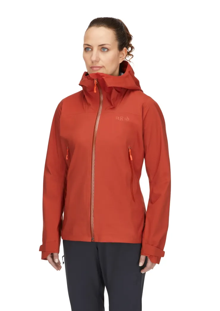 Waterproof Jackets-Rab Womens Firewall Light Jacket - Tuscan Red