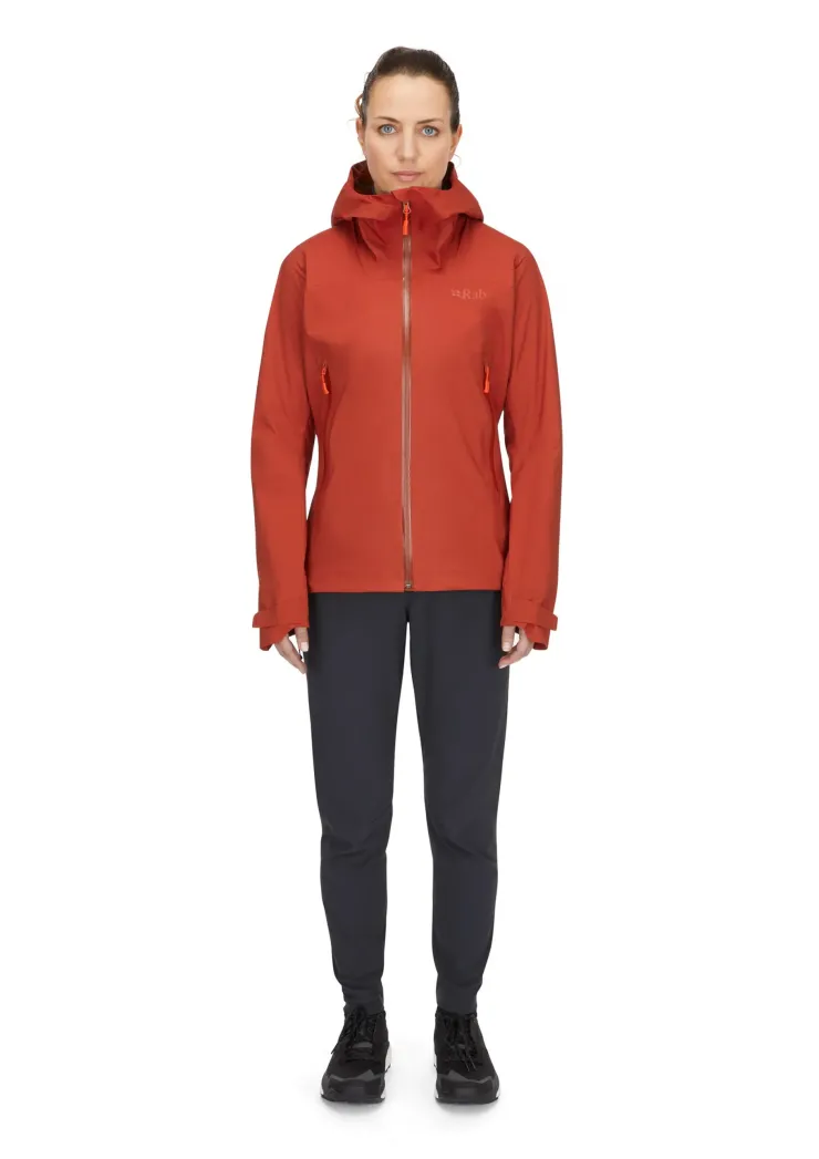 Waterproof Jackets-Rab Womens Firewall Light Jacket - Tuscan Red
