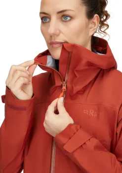Waterproof Jackets-Rab Womens Firewall Light Jacket - Tuscan Red